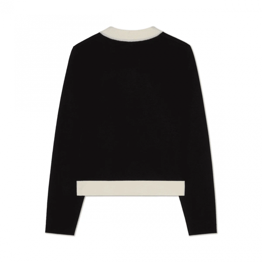 Aria Cardigan - Black/Ecru