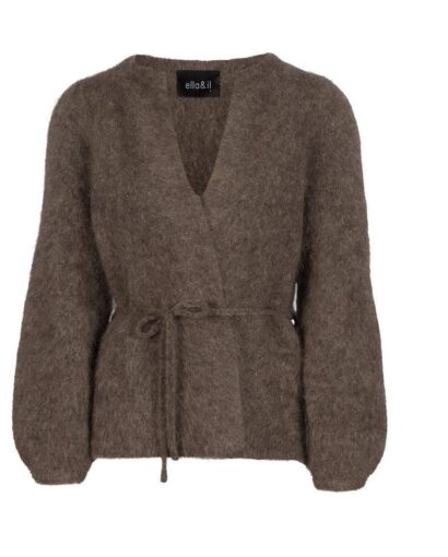 Fredrikke chunky Cardigan - Brown
