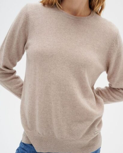 Lukka Crew-neck pullover - Beige mel
