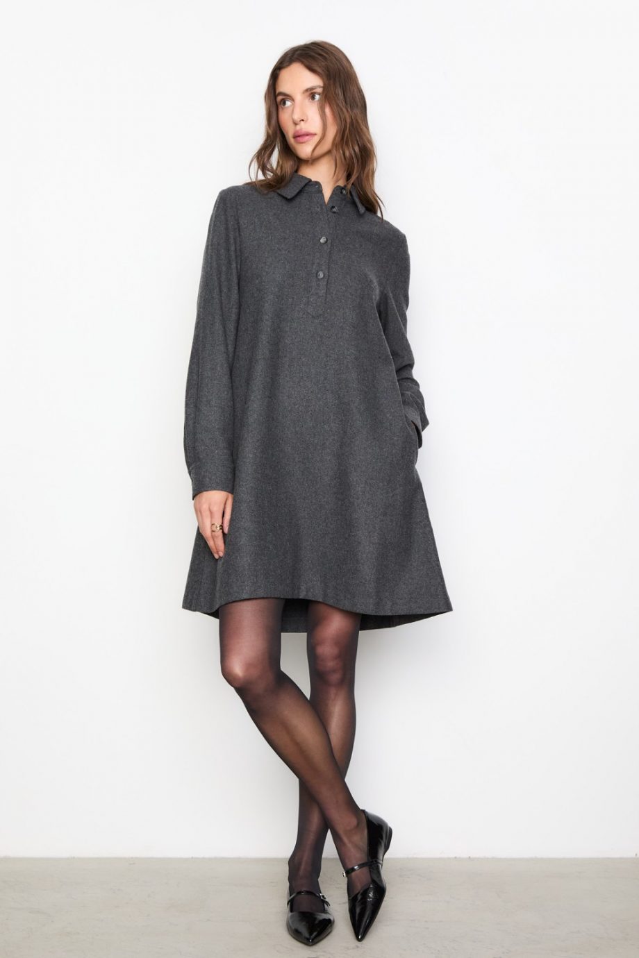 Odette dress - Grey melange
