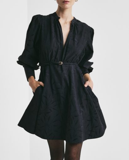 Jacquard mini dress - Antracite
