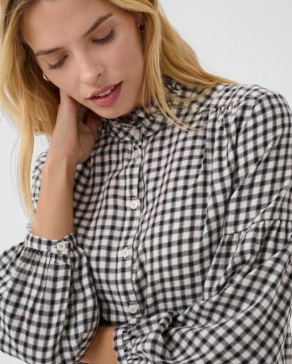 Samilla shirt - Dark navy mini check