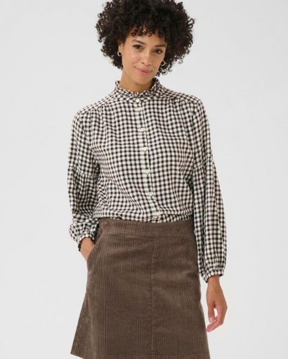 Samilla shirt - Garnache mini check