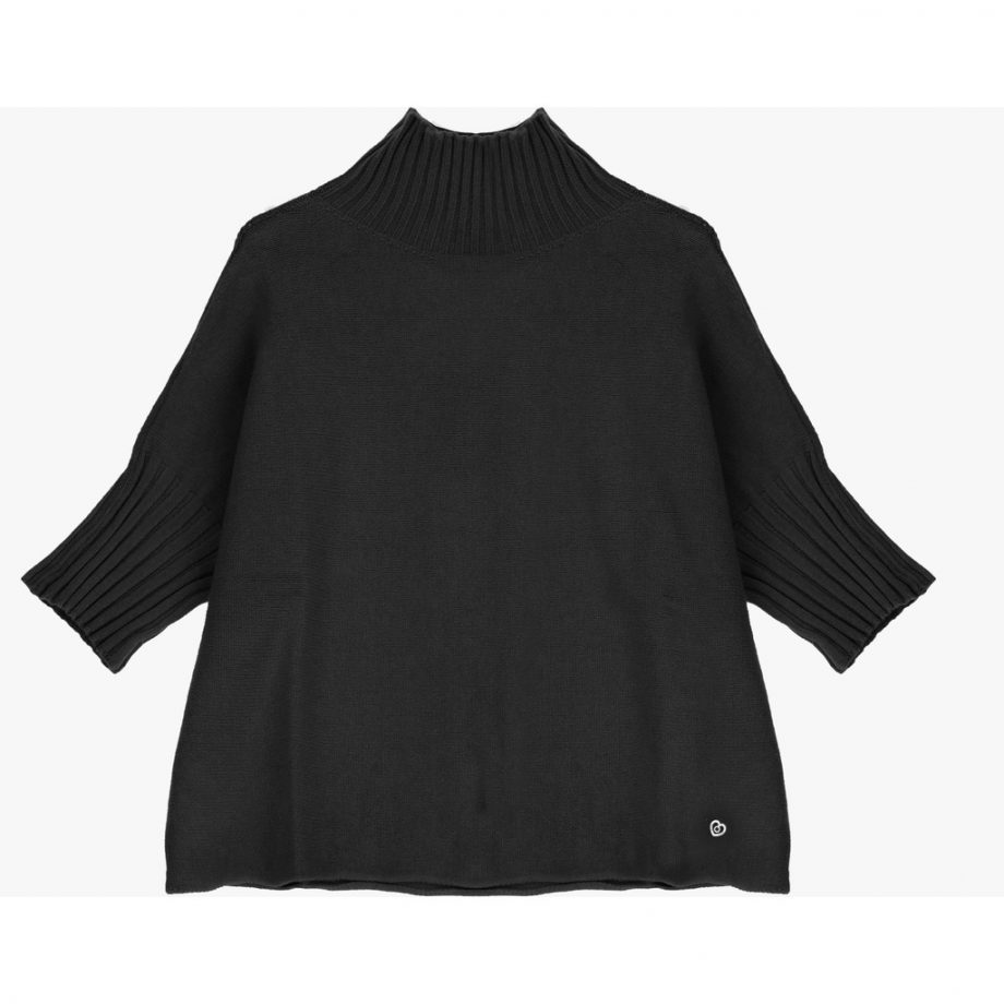 Turtleneck sweat - Black