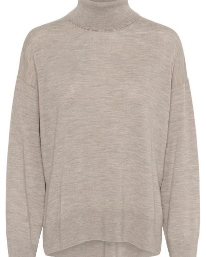 Gito turtleneck - Sandy grey melange
