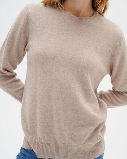 Lukka Crew-neck pullover - Beige mel