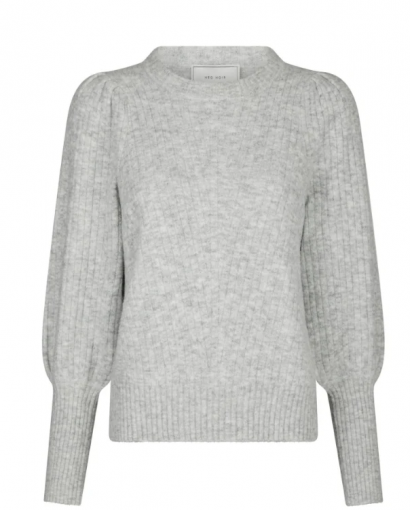 Kelsey knit blouse - Light grey
