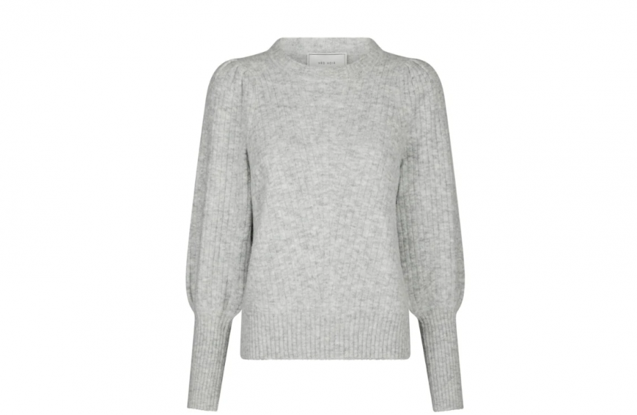 Kelsey knit blouse - Light grey