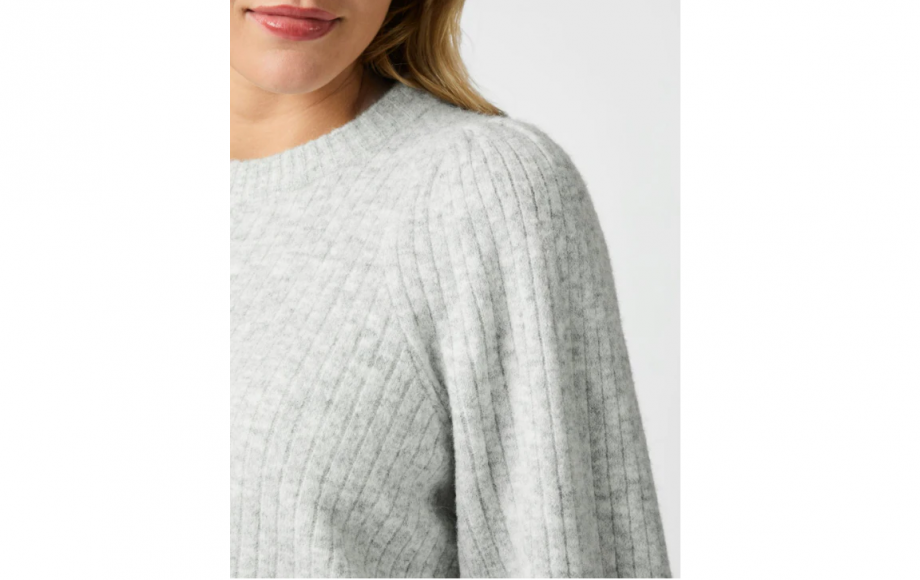 Kelsey knit blouse - Light grey