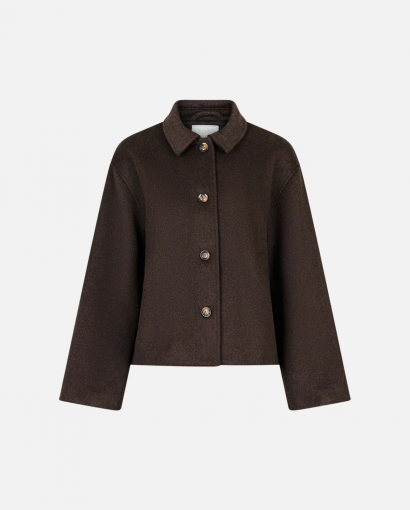 Hamra wool jacket - Chocolate brown
