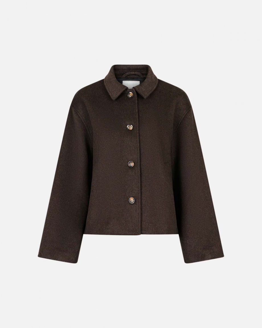 Hamra wool jacket - Chocolate brown