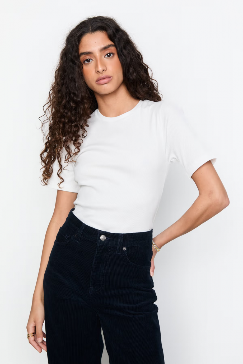 Pippa rib tee - Off-white