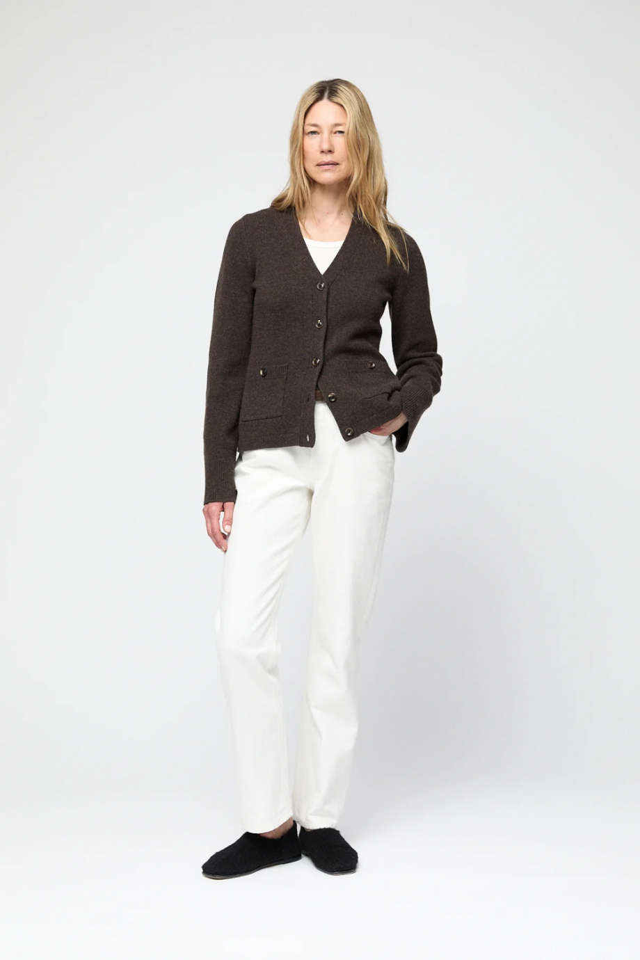 Adele cardigan - Coffee