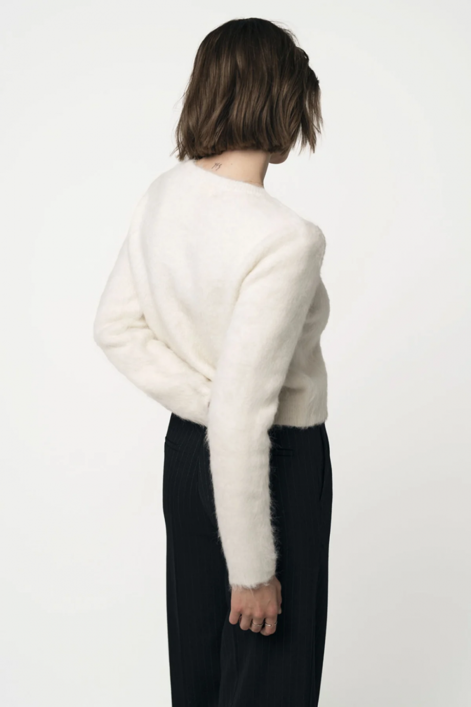Astrid brushed cardigan - Cream