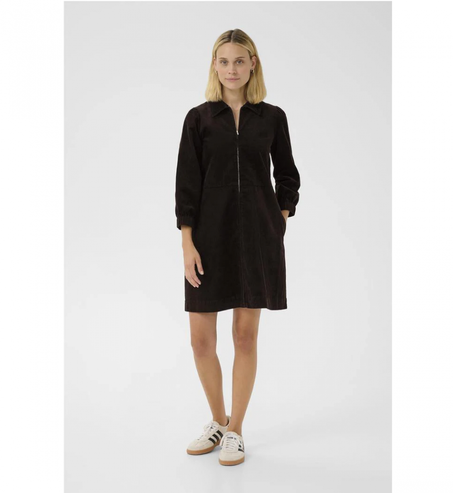 Eyvors cord dress - Ganache