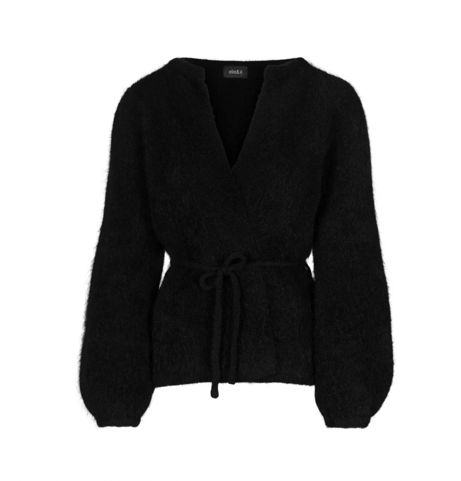 Fredrikke chunky cardigan - Black