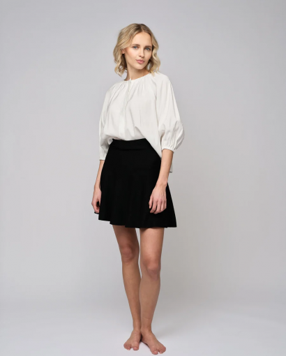 Triny merino skirt - Black