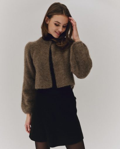 Amelia chunky cardigan - Brown