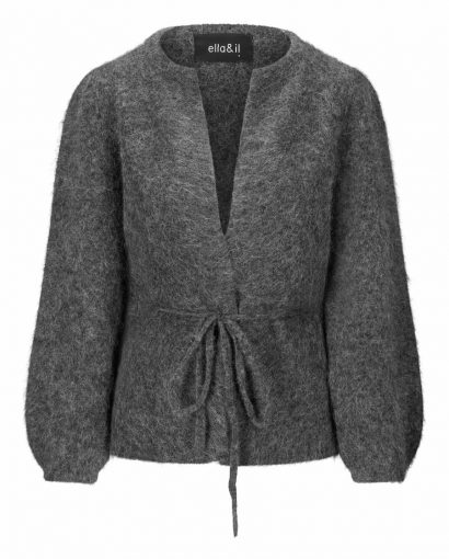 Fredrikke chunky cardigan - Charcoal