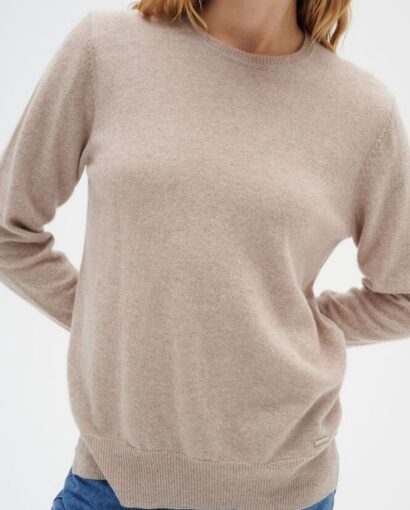 Lukka Crew-neck pullover - Beige mel