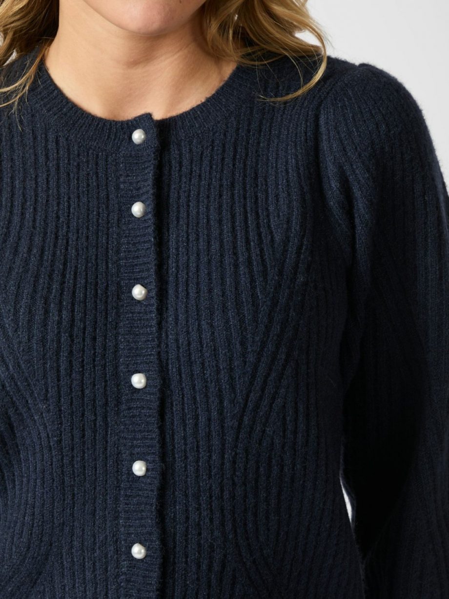 Puli knit cardigan - Navy