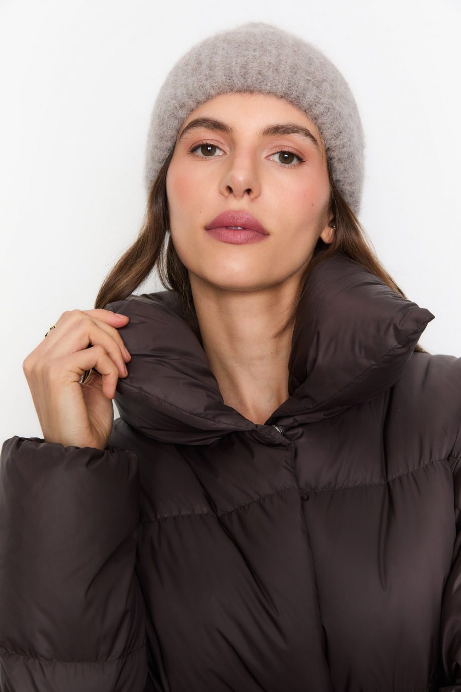 Ayla beanie - Taupe melange