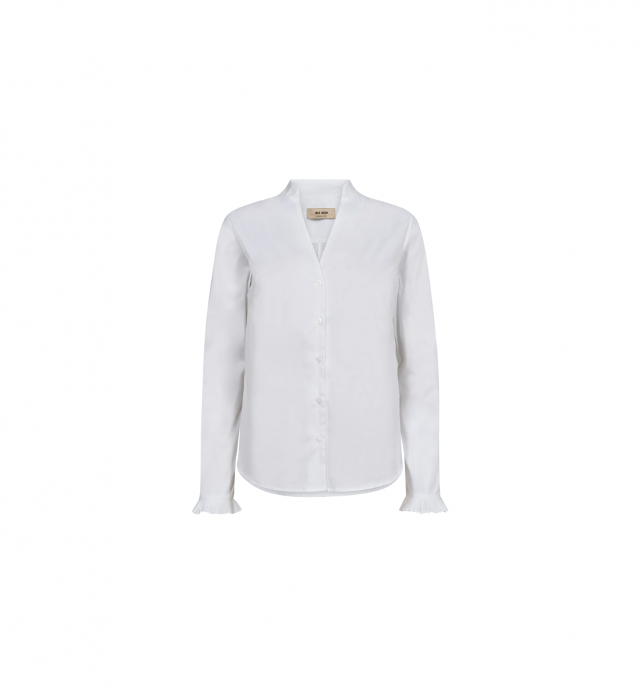 Hassie Pleat Shirt - White