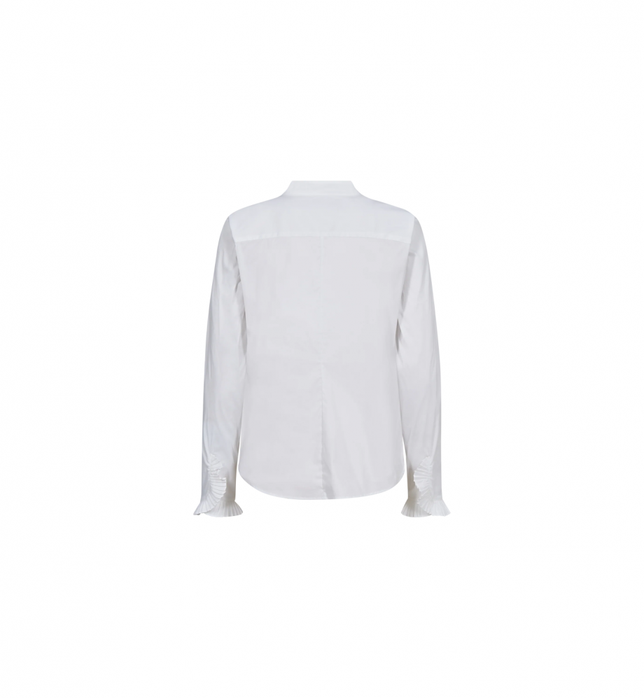 Hassie Pleat Shirt - White
