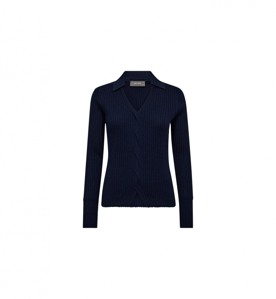 Relena Rib Polo - Blue