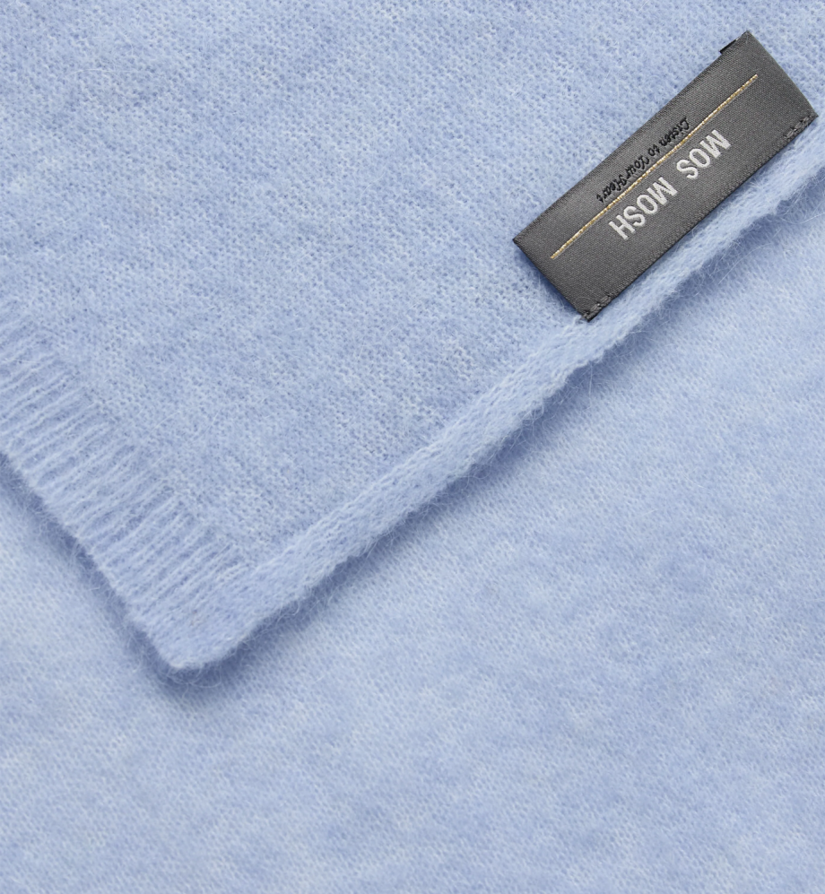 Mape Knit Scarf - Brunnera Blue