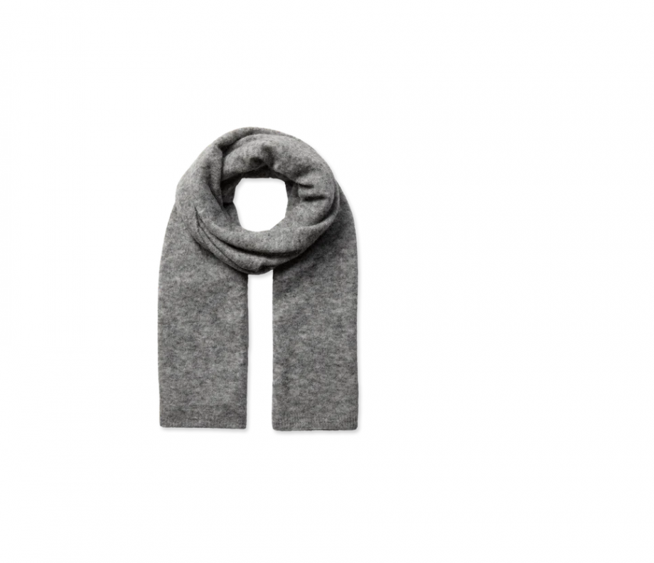 Mape Knit Scarf - Grey Melange