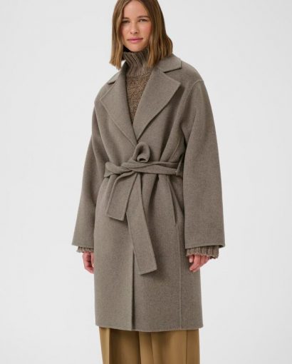 Yilla coat - Sandy grey mel