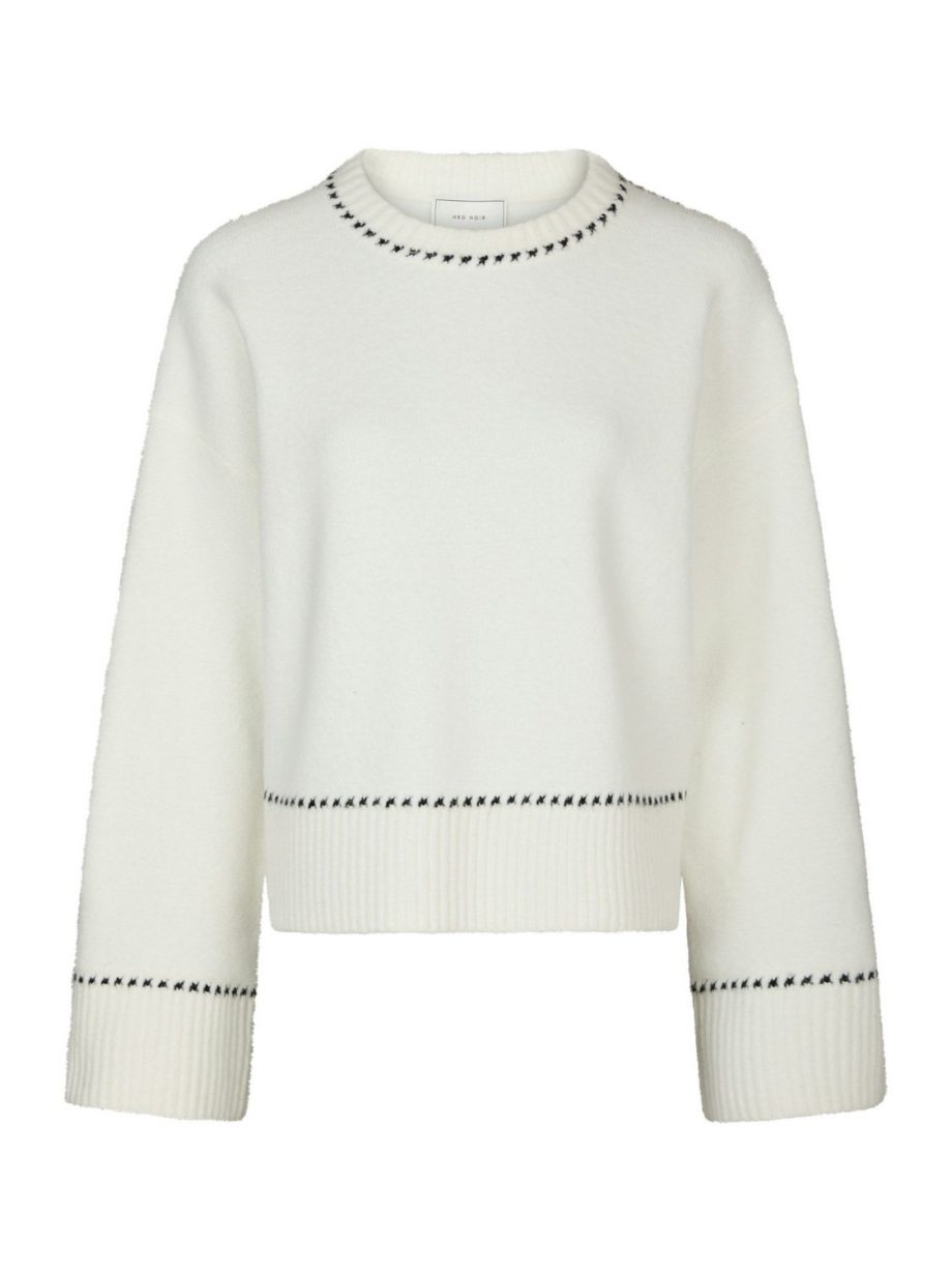 Roeme knit stitch blouse - Off white