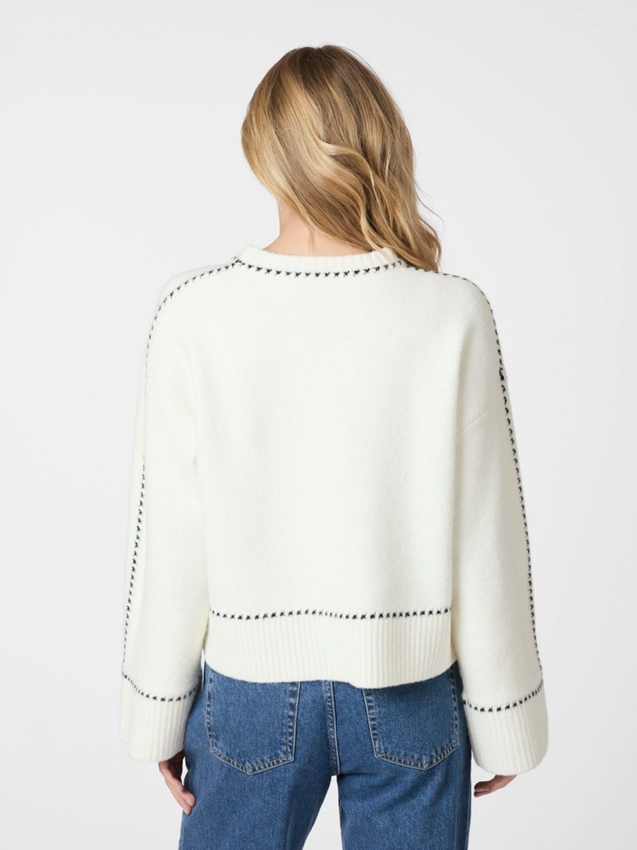 Roeme knit stitch blouse - Off white