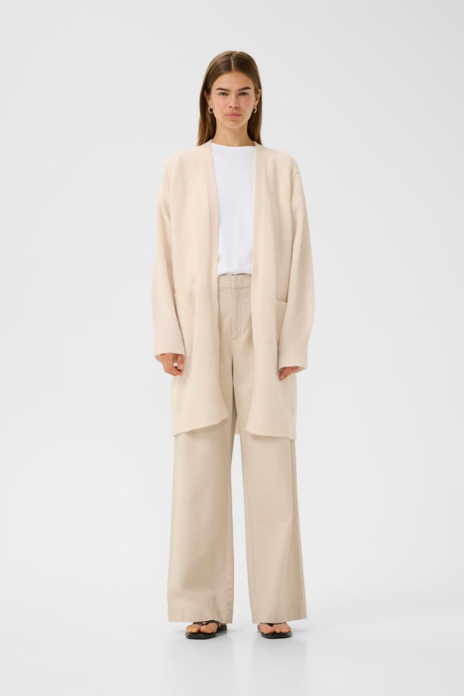 Guni Cardigan - Whisper white melange