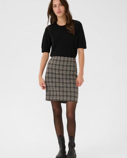 Corinne skirt - Dark navy check