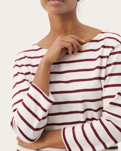 Nela - Tawny port stripe