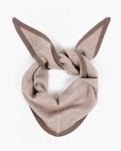 Duo triangle scarf - Beige