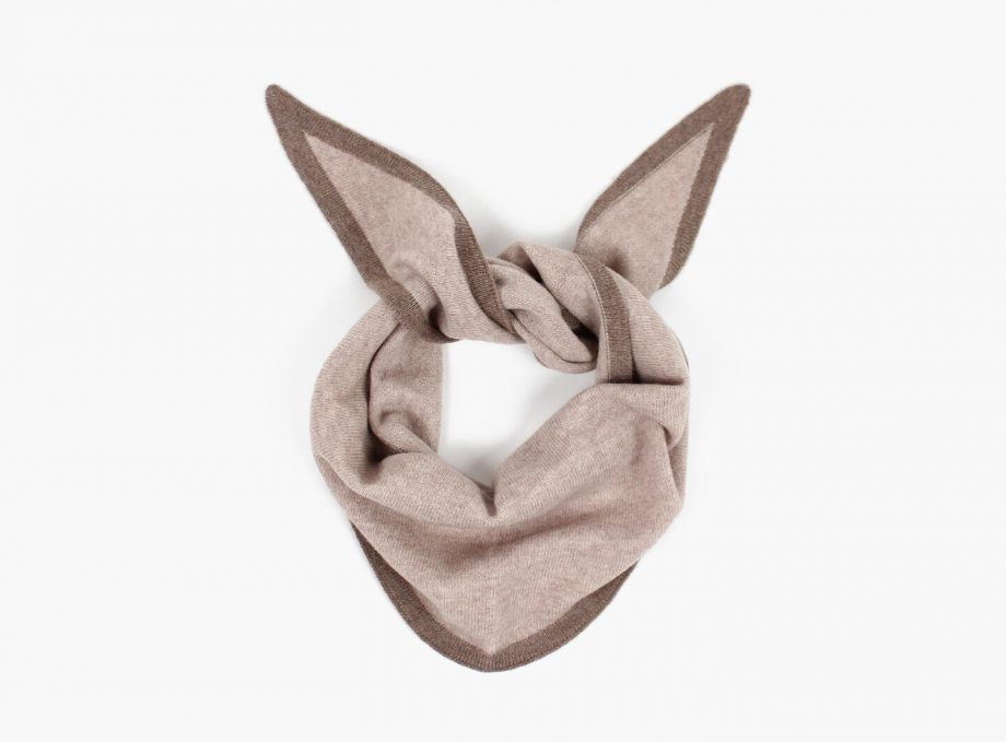 Duo triangle scarf - Beige