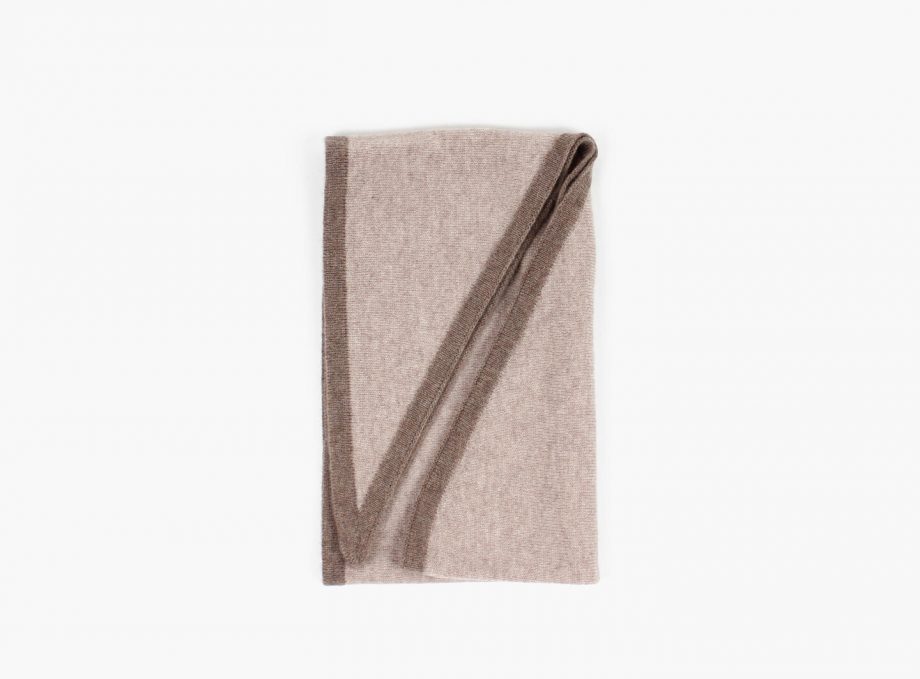 Duo triangle scarf - Beige
