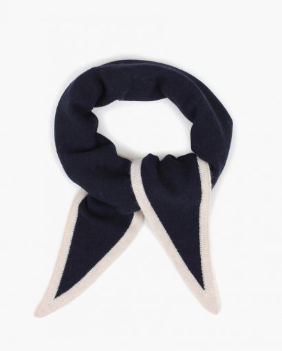 Duo triangle scarf - Marine