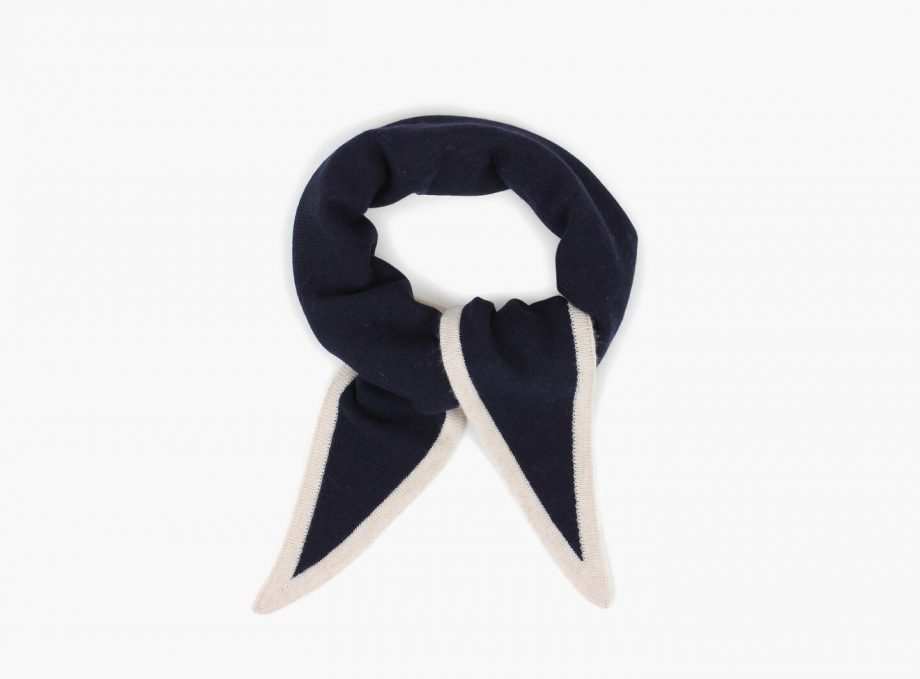 Duo triangle scarf - Marine