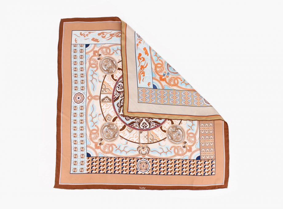 Martha silkeskjerf - Camel
