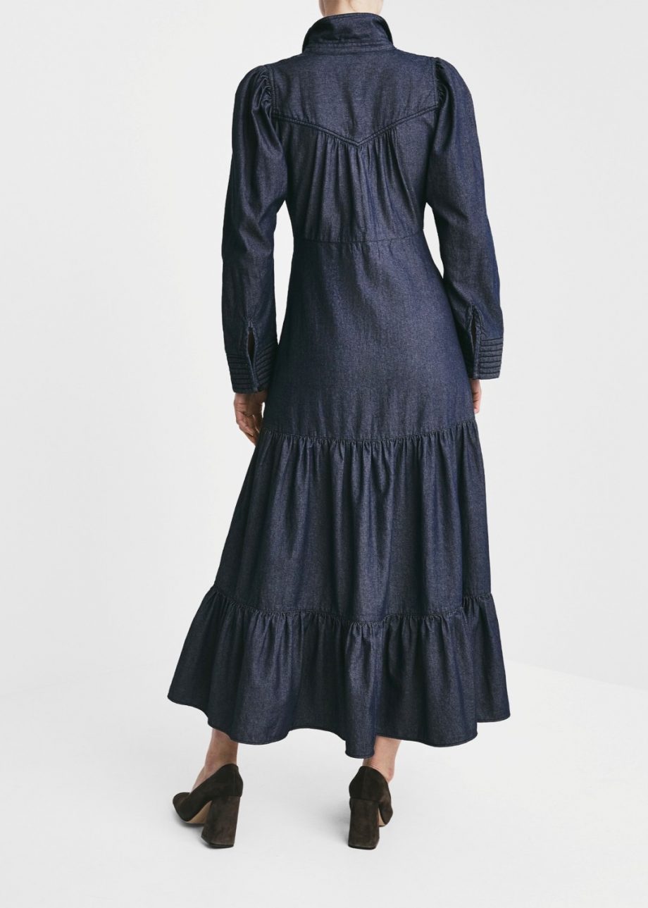 Denim shirt dress - Dark blue