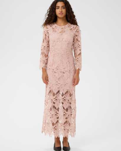 Aimee long dress - Dusty blush