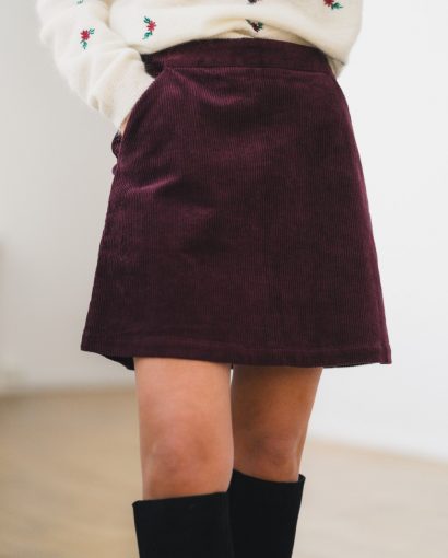 Ella HW skirt - Port royale