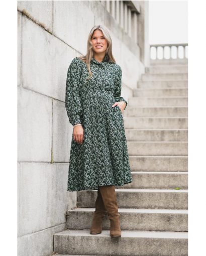 Astrid midi dress AOP - Eden flower