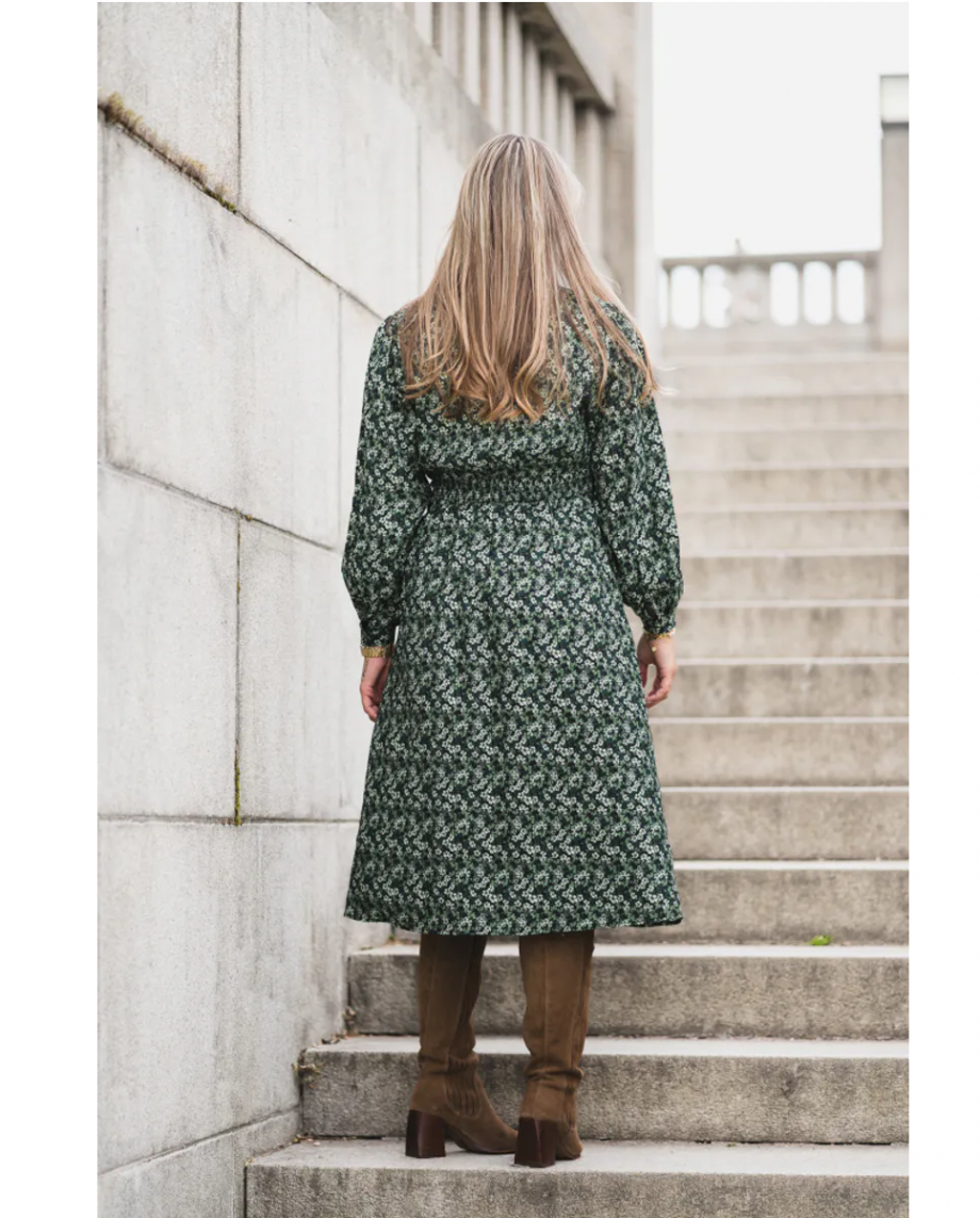 Astrid midi dress AOP - Eden flower