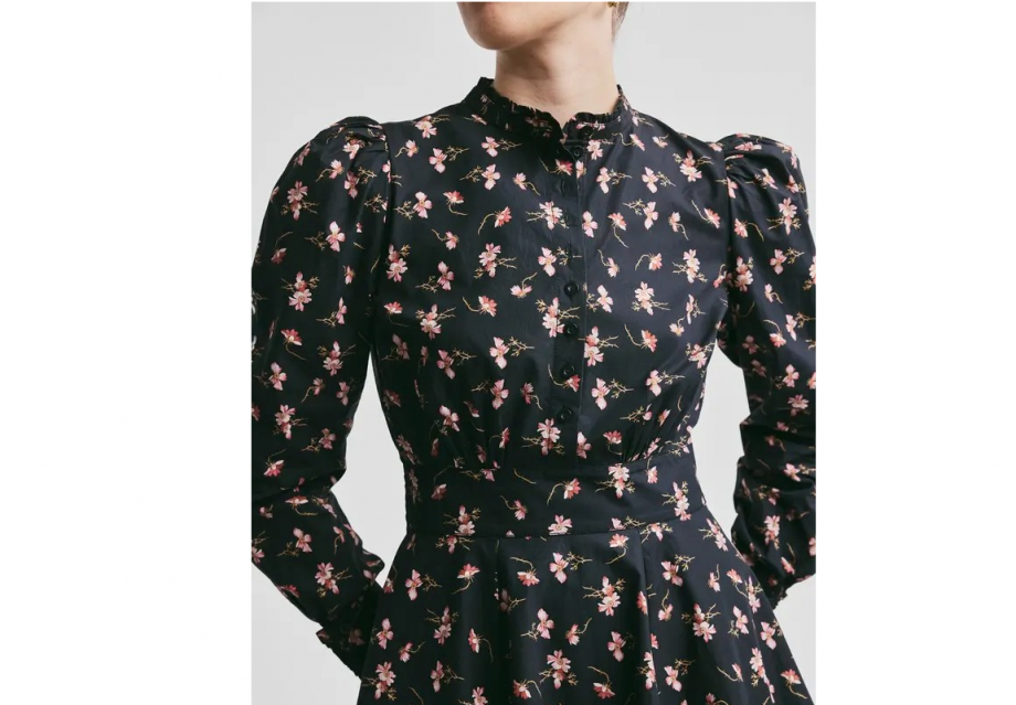Poplin mini dress - Petals