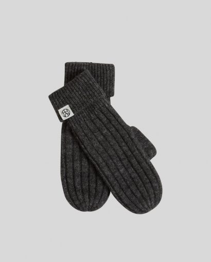 Hope icon mittens - Fog melange
